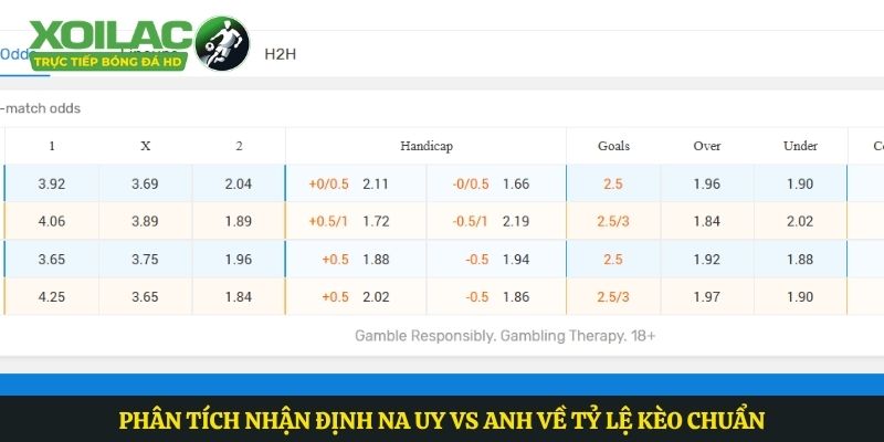 Phân tích nhận định Na Uy vs Anh về tỷ lệ kèo chuẩn